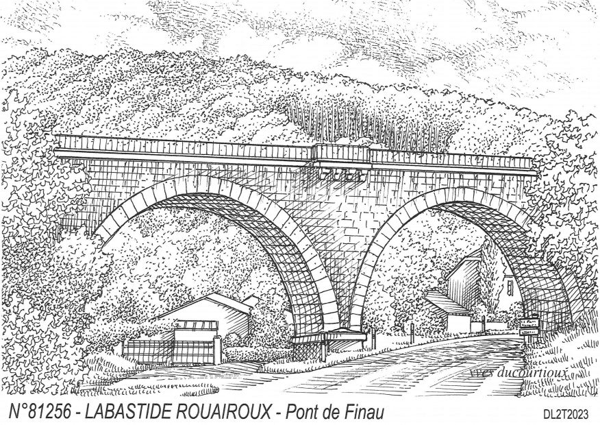 N 81256 - LABASTIDE ROUAIROUX - pont de finau